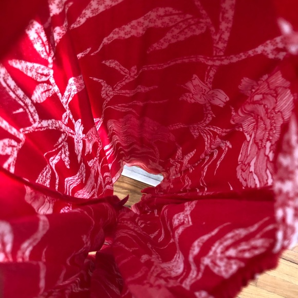 Warehouse London Dress, Floral Red Print, Size 2 - Picture 8 of 9